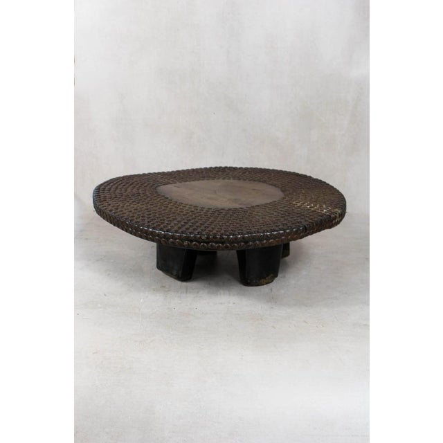 Vintage Wood Table, Rwanda For Sale - Image 4 of 5