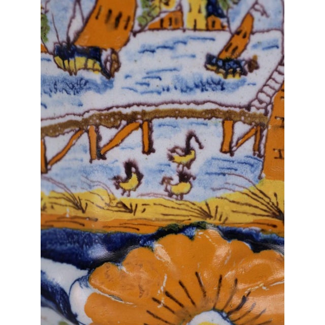 18th Century Dutch Delft Polychrome Covered Pot with Bird Finial, 1760 For Sale - Image 14 of 18