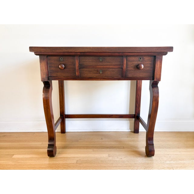 A beautifully proportioned vintage dressing table or vanity by the Doernbecher Manufacturing Co., Los Angeles, dating to...