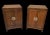 Mid 20th Century Mid 20th Century Solid Wood Chinoiserie Bifold Door Cabinets With Louvered Backs - a Pair For Sale - Image 5 of 9