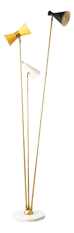 Italian Adjustable Floor Lamp in Brass from Arredoluce, 1950