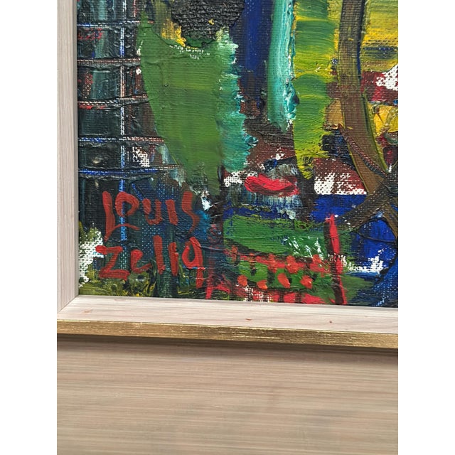 Louis Zelig, Faces, 1950s, Oil Painting on Panel, Framed For Sale - Image 13 of 18