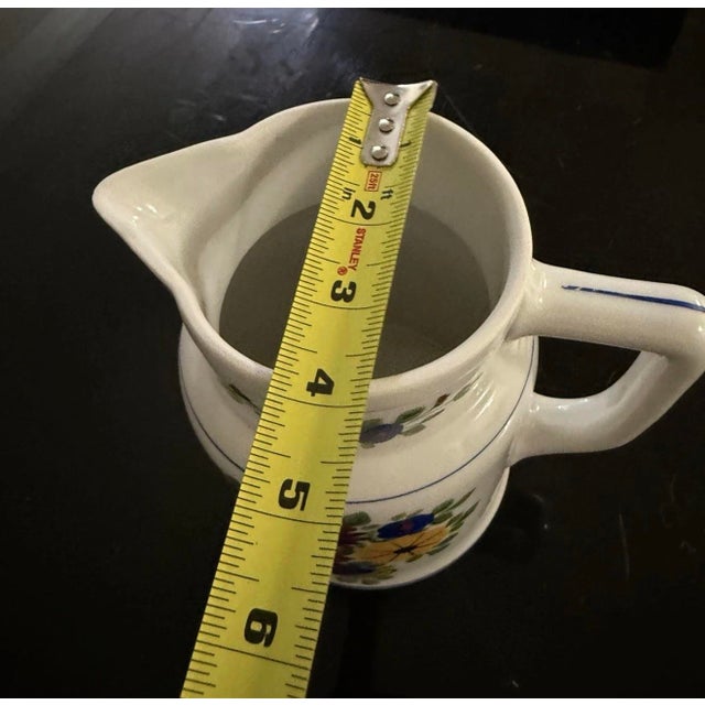 1920s Vintage RKG Czechoslovakia Porcelain Serve Tea Pot Hand Painted 7in For Sale - Image 5 of 6