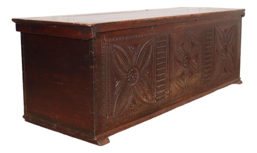 Italian Carved Chest in Pine