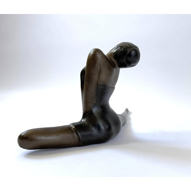Mid 20th Century Mid 20th Century Ballerina Sculpture - Stretched Leg For Sale - Image 5 of 8