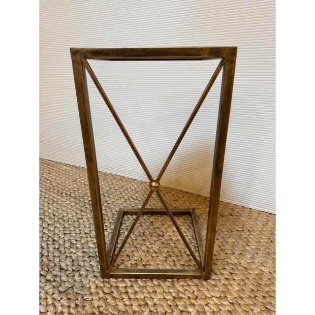 Uttermost Zafina Gold Side C-Table For Sale - Image 11 of 12