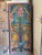 Hand-Painted Lotus Tree of Life Carved Wood Panel – Vintage Indian Barn Door Wall Art 84x36 For Sale - Image 4 of 5