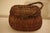 Chestnut Early 20th Century Antique Amish Kavli Hand-Woven Wicker Lidded Storage Basket For Sale - Image 8 of 16