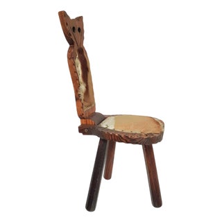 Brutalist Tripod Chairs, 1960s, Set of 2 For Sale