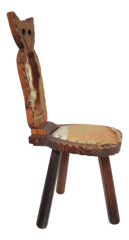 Brutalist Tripod Chairs, 1960s, Set of 2