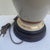 Vintage 35" Japanese Satsuma Style Ceramic and Brass Table Lamp With Tailor Made Shade For Sale - Image 10 of 12