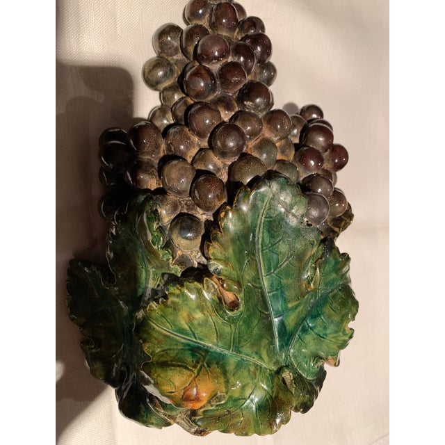 Dark Green Vintage Hanging Grape Clusters - Perfect for the Wine Cellar For Sale - Image 8 of 11