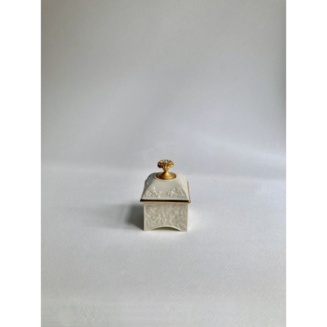 1980's Lenox "October" Lidded Porcelain Box For Sale - Image 10 of 10