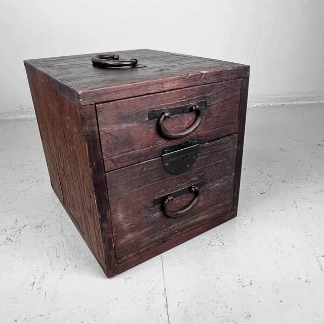 Meiji Period Haribako Tansu Hand Box, Japan For Sale - Image 10 of 10