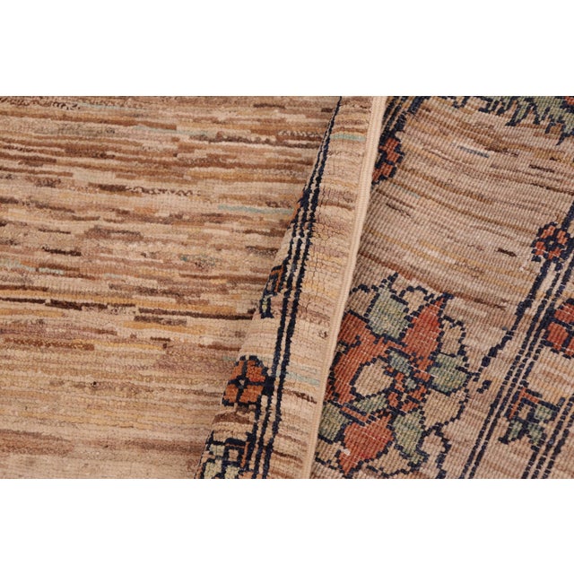 Beige Boho Chic Gabbeh Beige/Rust Wool Rug - 6'1'' X 9'5'' For Sale - Image 8 of 10