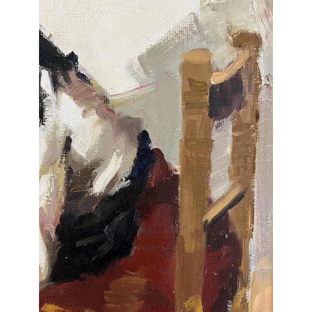 Francisco Torres Matas, Femme assise préparant le repas, Oil on Canvas, Framed For Sale - Image 6 of 12