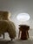 White Mushroom Table Lamp in Glass from Cosack Leuchten, 1970s For Sale - Image 8 of 9