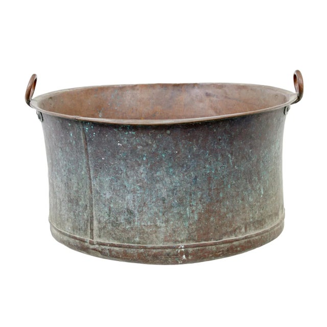 Metal Large 19th Century Cooking Pot with Original Patina For Sale - Image 7 of 7