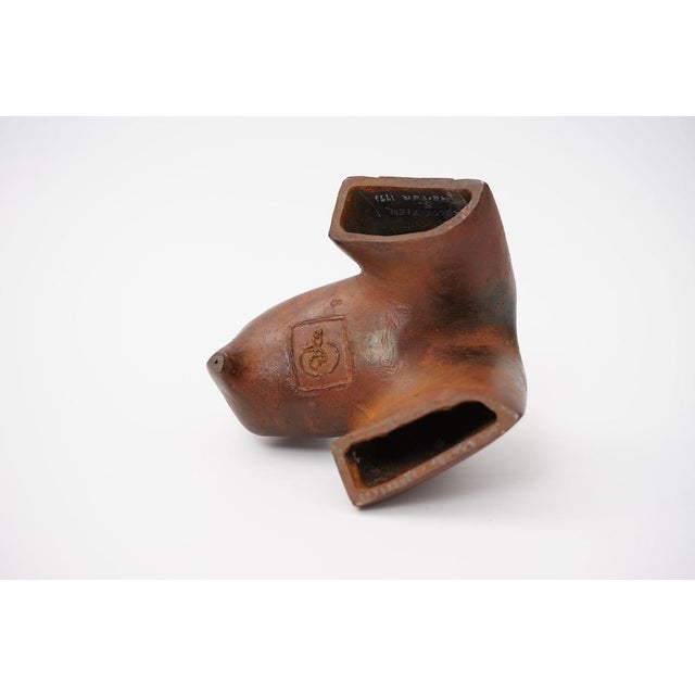 Abstract Cast Iron Zezootier & Reiter Sculpture by Gertraude Zebe, 1997 For Sale - Image 13 of 17