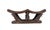 This rare find vintage hand-carved Chokwe double headrest from the Congo features stylized animal figures on either side...