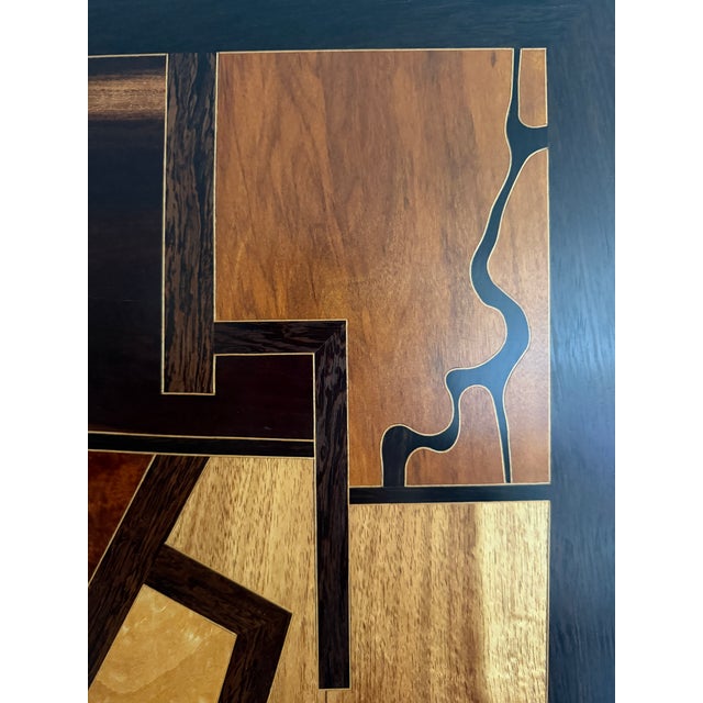 1997 Christopher Cantwell Studio Craft Modernist Marquetry Wall Panel For Sale - Image 10 of 10