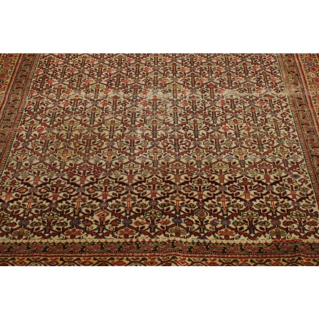 Late 19th Century Late 19th Century Antique Persian Malayer Rug - 05'06 X 09'04 For Sale - Image 5 of 5