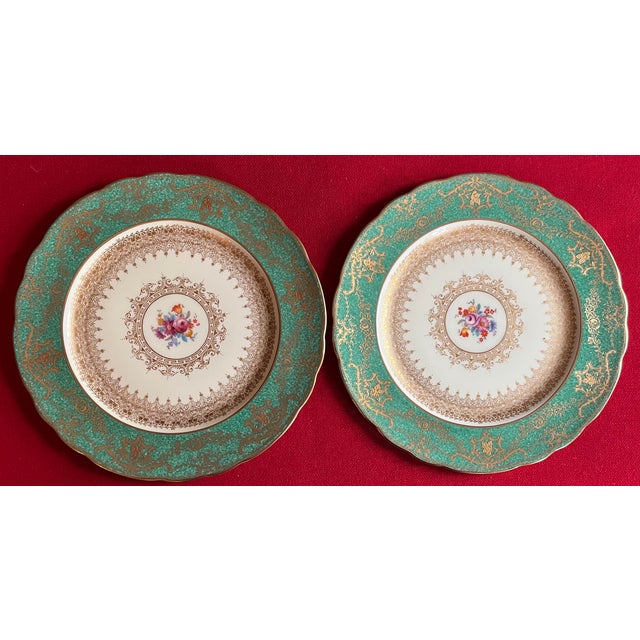 Early 20th Century Antique Early 20th Century Porcelain Dinner Plates by George Jones & Sons China - Set of 12 For Sale - Image 5 of 12