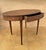 Wood Vintage Oval Marquetry Side Table with Drawer, 1920 For Sale - Image 7 of 13