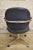 Late 20th Century Vintage Chromcraft Mid Century Modern Blue Vinyl Rolling Office Desk Chair B For Sale - Image 10 of 12
