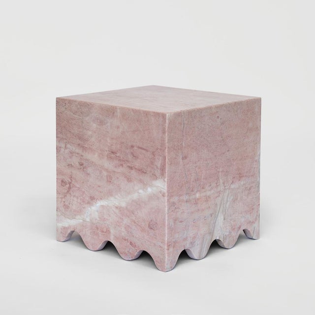 Early 21st Century Pink Marble Side Table by Kiwano Concept For Sale - Image 5 of 5