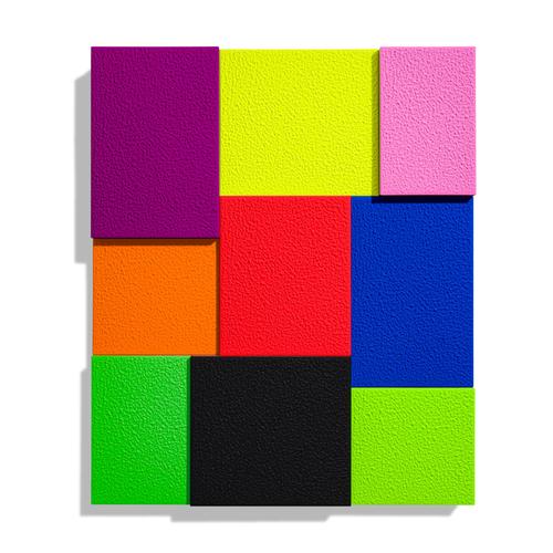 Peter Halley, Color, Nine Times II, LITO Print For Sale - Image 6 of 6
