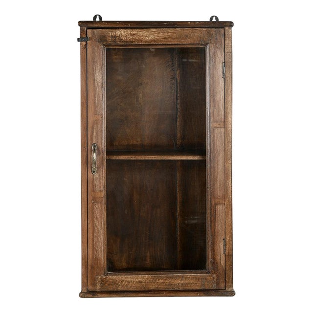 Wooden Wall Display Case For Sale