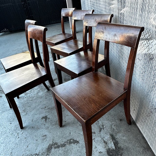 Early 21st Century Set of 6 Crate & Barrel Cabria Dining Chairs For Sale - Image 5 of 8