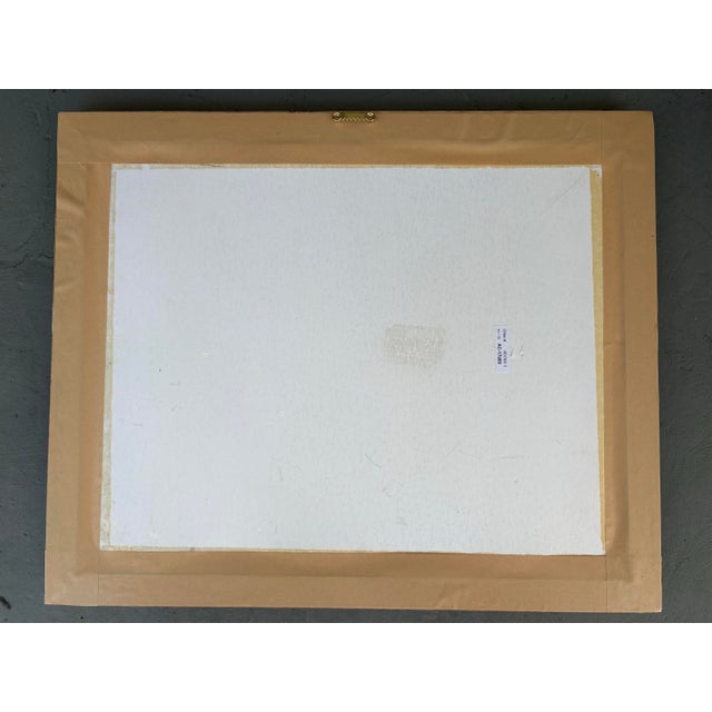 Textile Vintage Japanese Silk Embroidery of Mount Fuji With Pagodas, Framed For Sale - Image 7 of 8