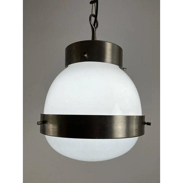 Metal Mid-Century Modern Model Delta Pendant Light by Sergio Mazza for Artemide, 1960s For Sale - Image 7 of 12