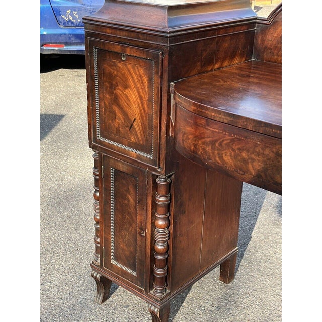 Regency Mahogany Sideboard with Wine Cooler, Drawers & Cupboards For Sale - Image 5 of 14