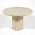 This lovely table covered in a faux parchment finish is scaled to serve either as a center table or a dinette table. 29"h...