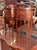 Louis XV Style Drum-Shaped Bedside Tables in Cherrywood and Marquetry, 1950s, Set of 2 For Sale - Image 4 of 6