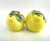 Vintage Majolica Style Lemon Salt & Pepper Shakers – Hand-Painted Ceramic, a Pair For Sale - Image 4 of 10