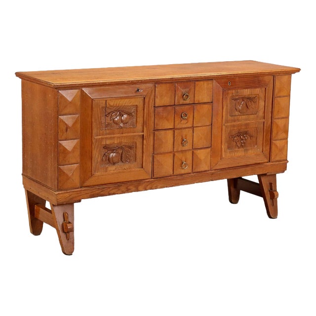Vintage Rustic Sideboard, 1950s For Sale