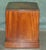 Regency Flamed Hardwood Bedside Chests of Drawers with Leather Tops, Set of 2 For Sale - Image 12 of 18