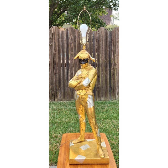 1960s Mid Century Harlequin Jester Lamp For Sale - Image 5 of 12