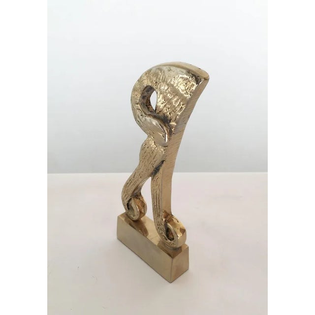 Italian Bronze Abstract Sculpture by Rodica Tanasescu, 1980 For Sale - Image 10 of 13