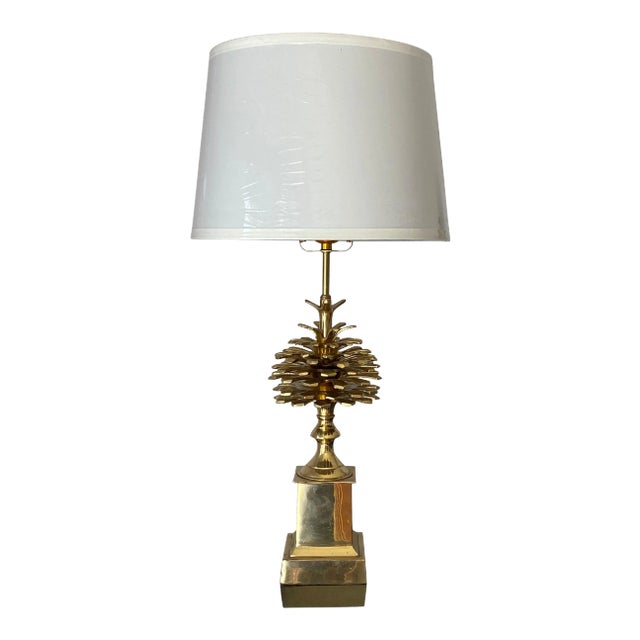 Brass "Pomme de Pin" Pinecone Lamp For Sale