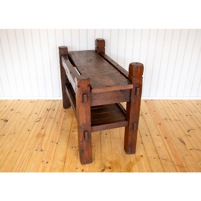 Brown Antique Rustic French Display Stand, 1890s For Sale - Image 8 of 18