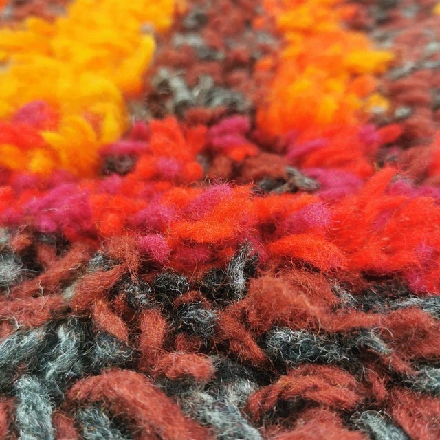 Vintage Space Age Rug, Denmark, 1960s For Sale - Image 9 of 16