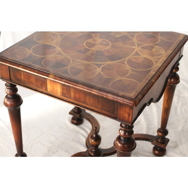 Theodore Alexander Side Table in Oyster Veneer For Sale - Image 13 of 15