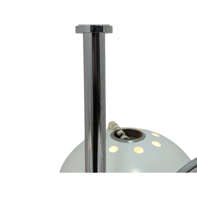 Silver Extendable Chromed Steel Pendant by Goffredo Reggiani, 1950s For Sale - Image 8 of 12