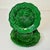 1878 Antique Victorian French l'Art Vegetal Green Majolica Clairefountaine Salad Plates - Set of 3 For Sale - Image 9 of 10