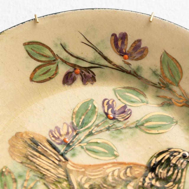 Catalan Hand-Painted Ceramic Plate by Diaz Costa, 1960s For Sale - Image 10 of 14